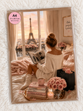 Make Yourself a Priority – Paris Bedroom A4 Print
