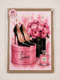 Paris Fashion Elegance – Luxury Glam Wall Art A4 Print
