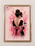 Coffee & Confidence – Fashion Wall Art A4 Print